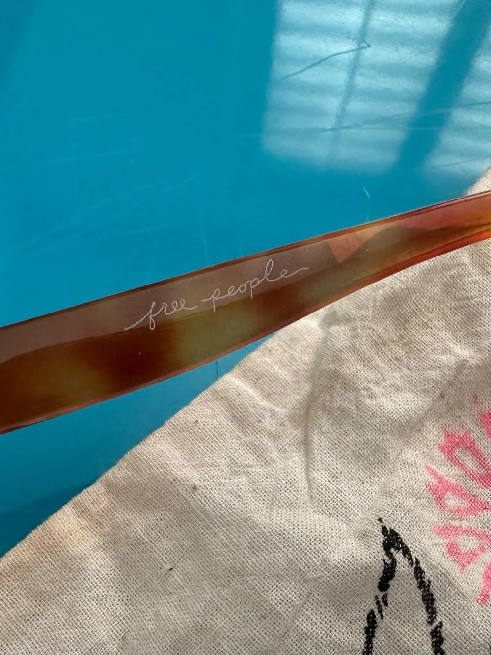 Free People Tortoiseshell Sunglasses - Amber Brown